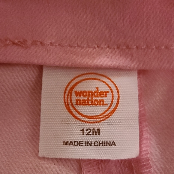 Girl's Pink Overall Skirt Size 12 months - Picture 5 of 7